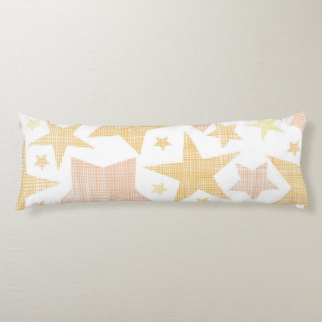 Sternmuster Seitenschläferkissen (Vorderseite)