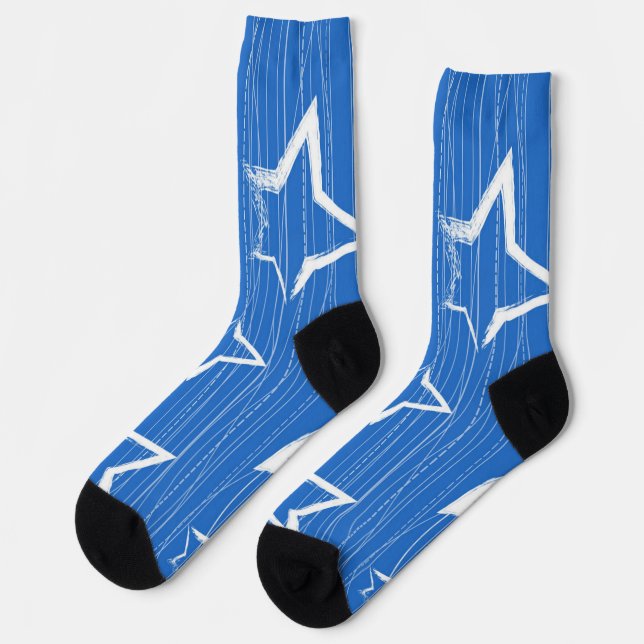 Sternmuster Socken (Linkes Detail)