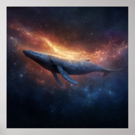 Sternnebel Buckelwal Poster