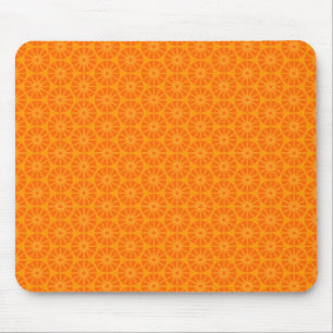 Sternradmuster - Orangefarbene Farbtöne Mousepad