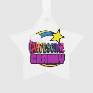 Sternschnuppe Regenbogen Großartige Oma Ornament
