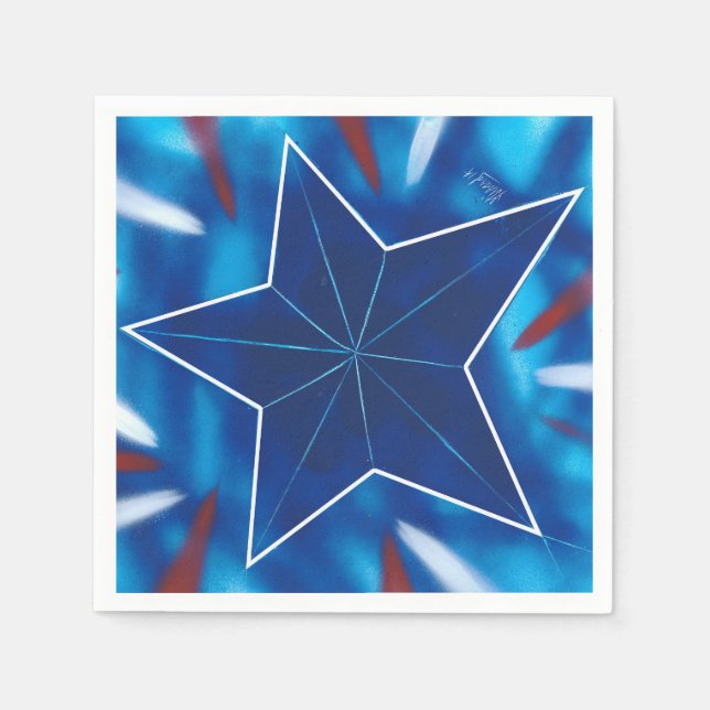 Sternschnuppe Serviette (Vorderseite)
