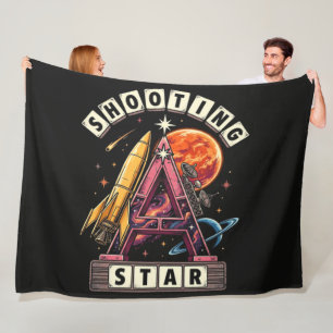 Sternschnuppen Weltraum Fleecedecke
