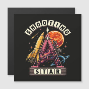 Sternschnuppen Weltraum Magnetkarte