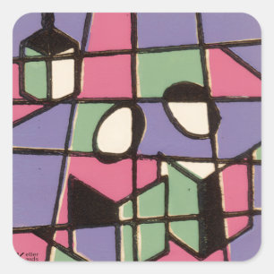 Sternsinger Quadratischer Aufkleber