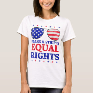 Sternstreifen und gleiche Rechte Amerikanische Fla T-Shirt