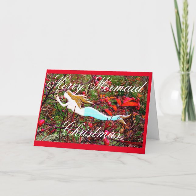 Sterntragende Meerjungfrau Frohe Weihnachten (Vorderseite)