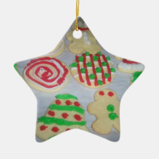 Sternweihnachtsplätzchenverzierung Keramik Ornament