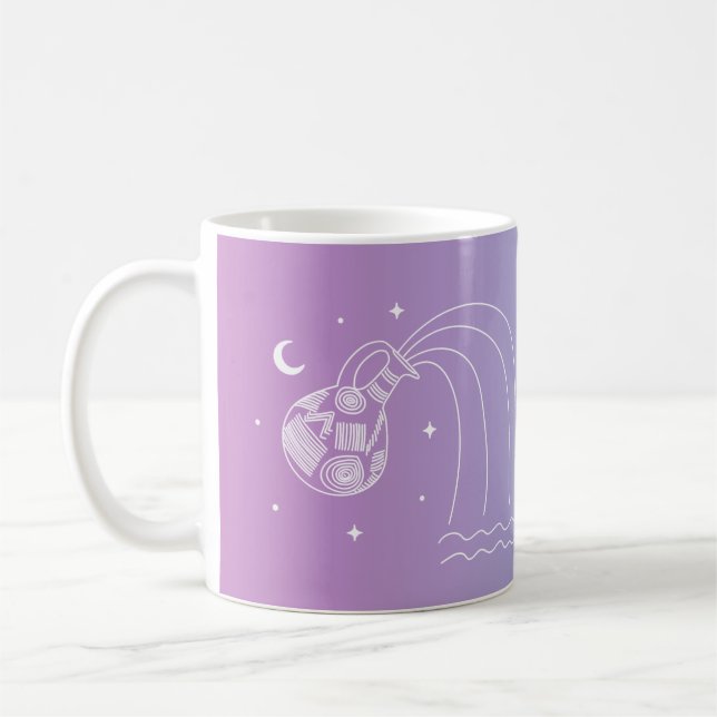 Sternzeichen Aquarius zodiac Kaffeetasse (Links)