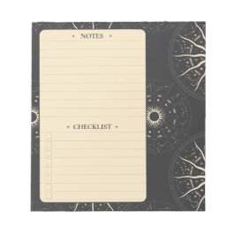Sternzeichen | Daily Notes and Checklist Notepad Notizblock