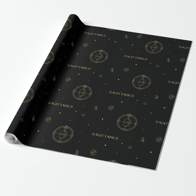 Sternzeichen des Sagittarius zodiac Geschenkpapier (Ungerollt)