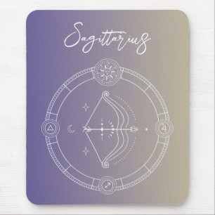 Sternzeichen des Sagittarius zodiac Mousepad