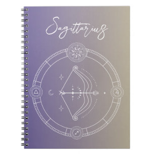 Sternzeichen des Sagittarius zodiac Notizblock