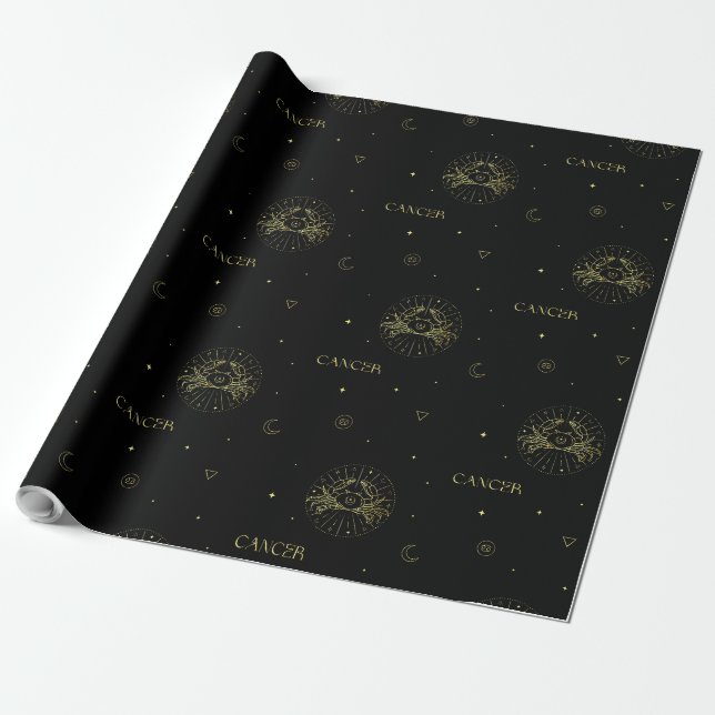 Sternzeichen des Sternzeichens des Krebszuchtgebie Geschenkpapier (Ungerollt)