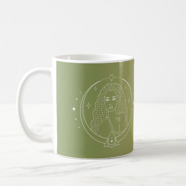 Sternzeichen des Virgo zodiscope Kaffeetasse (Links)