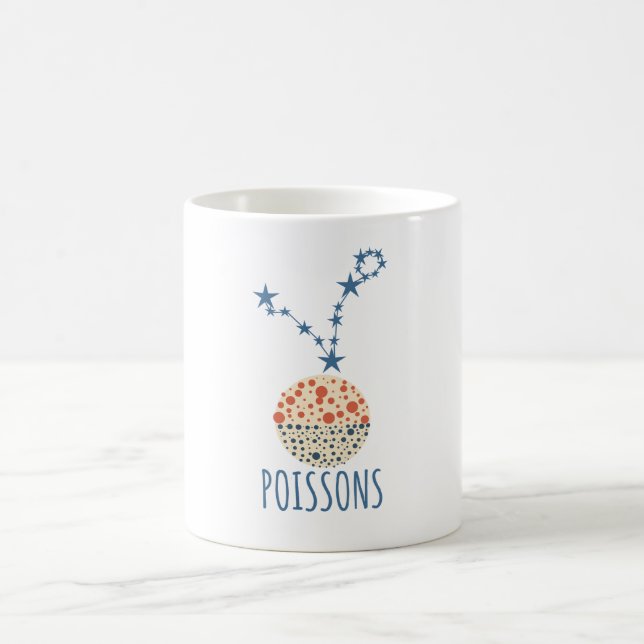 Sternzeichen Fische Kaffeetasse (Mittel)