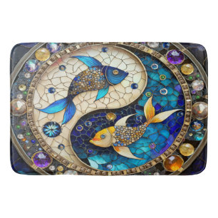 Sternzeichen - Fische Yin und Yang Badematte