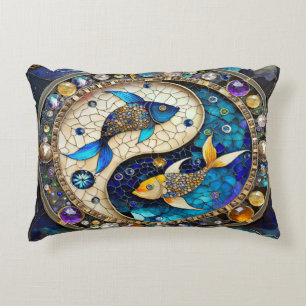 Sternzeichen - Fische Yin und Yang Dekokissen