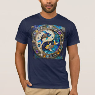 Sternzeichen - Fische Yin und Yang T-Shirt