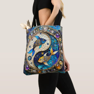 Sternzeichen - Fische Yin und Yang Tasche