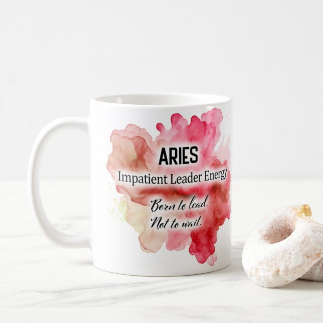 Sternzeichen Frauen, Widder Kaffeetasse (Mit Donut)