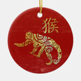 Sternzeichen für das Horoskop des Affen Keramik Ornament
