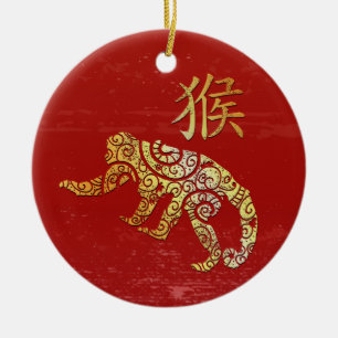 Sternzeichen für das Horoskop des Affen Keramik Ornament