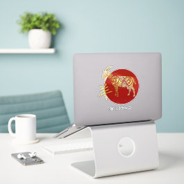 Sternzeichen für Ziege Chinesisches Horoskop Aufkleber