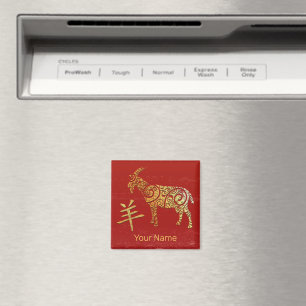Sternzeichen für Ziege Chinesisches Horoskop Magnet