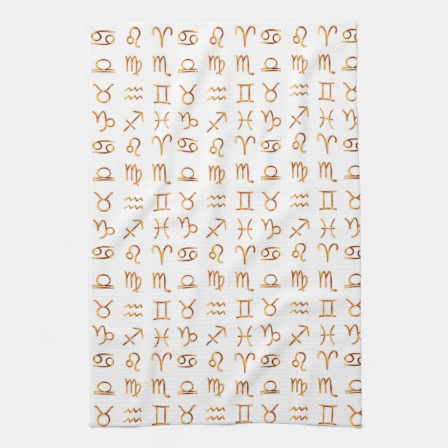Sternzeichen Horoskop Sternzeichen Geschirrtuch (Vertikal)