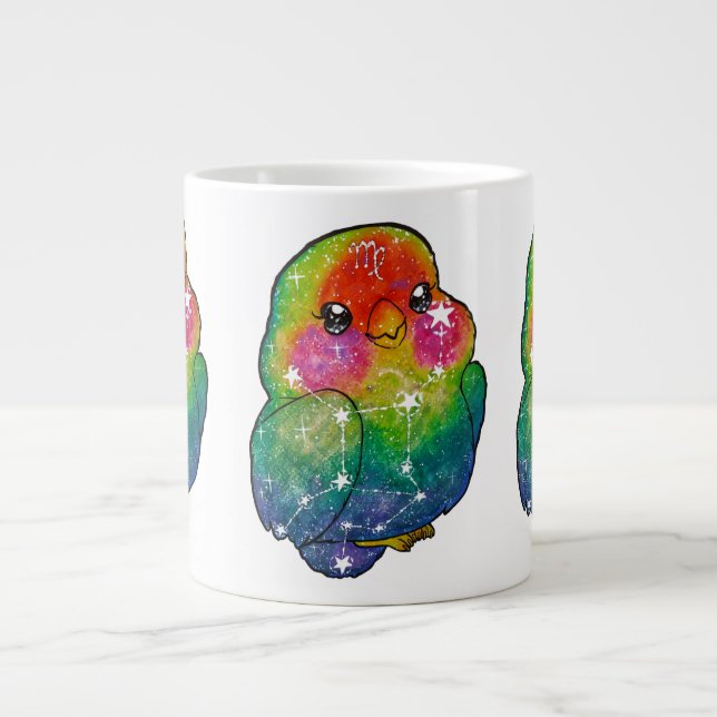 Sternzeichen Jungfrau Jumbo-Tasse (Vorderseite)
