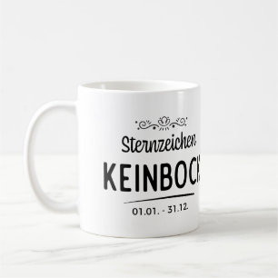 Sternzeichen kein Bock lustige Geschenkidee Kaffeetasse