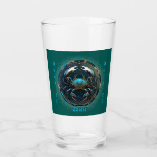 Sternzeichen Krebs "21. Juni - 22. Juli" Glas