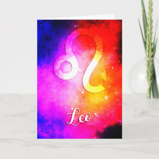 Sternzeichen: Leo Candy Space Karte