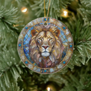 Sternzeichen - Löwe der Löwe Keramik Ornament