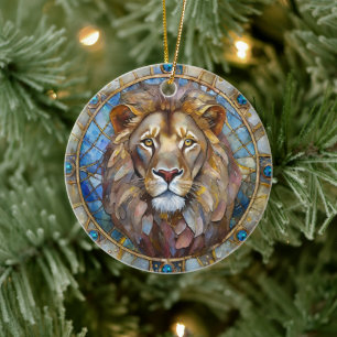 Sternzeichen - Löwe der Löwe Keramik Ornament
