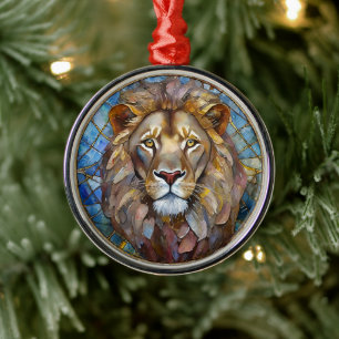 Sternzeichen - Löwe der Löwe Ornament Aus Metall