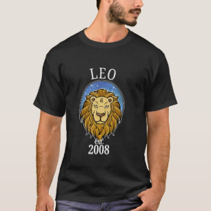 Sternzeichen Löwe, geboren im Jahr 2008 T-Shirt