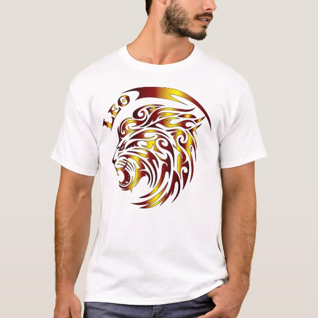 Sternzeichen Löwe Männer Shirt (Vorderseite)