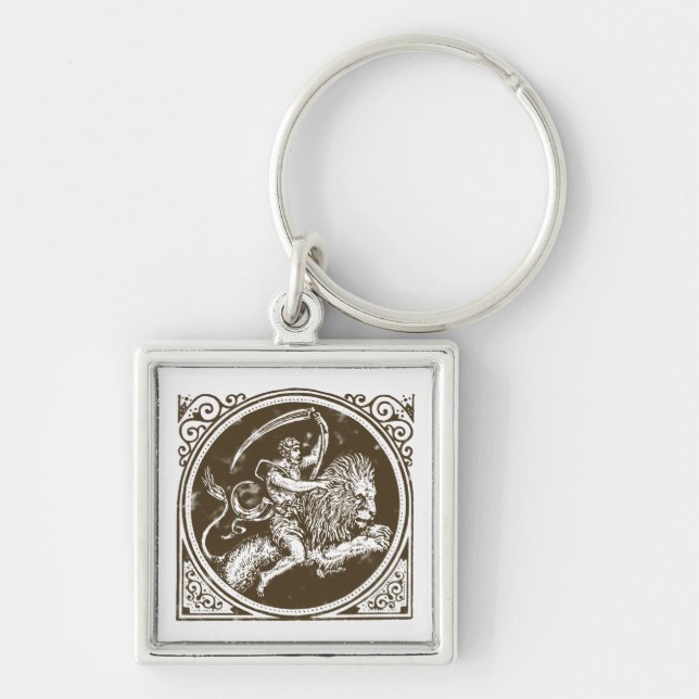 Sternzeichen Löwe zodiac leo lion Schlüsselanhänger (Vorne)