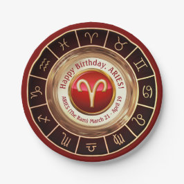 Sternzeichen Pappteller