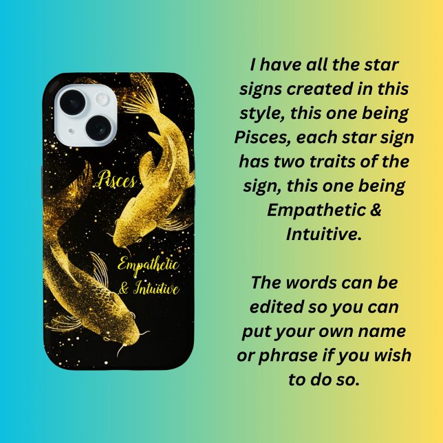 Sternzeichen Pisces Case-Mate iPhone Hülle (Von Creator hochgeladen)