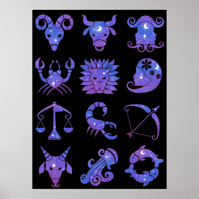 Sternzeichen Poster (Vorne)