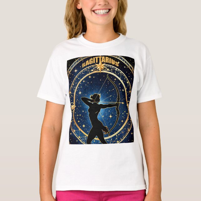 Sternzeichen Sagittarius T-Shirt (Vorderseite)