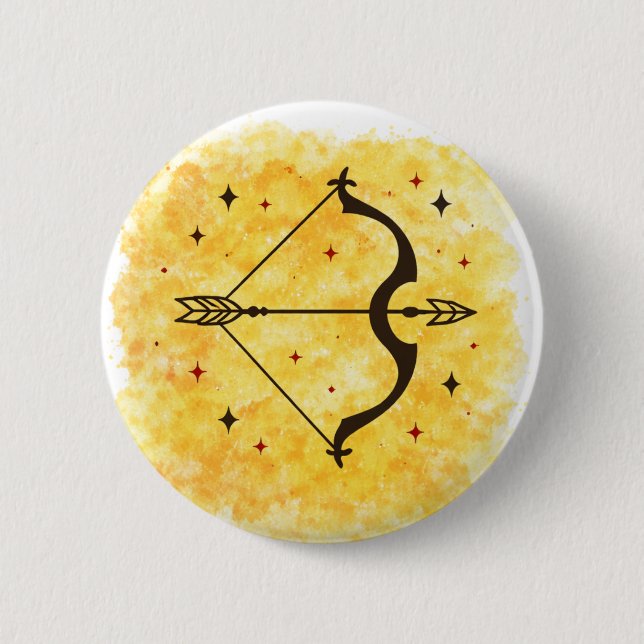 Sternzeichen Schütze Button (Vorderseite)