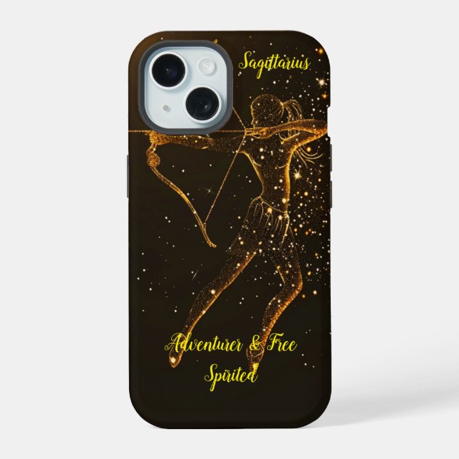 Sternzeichen Schütze  iPhone 15 Hülle (Rückseite)