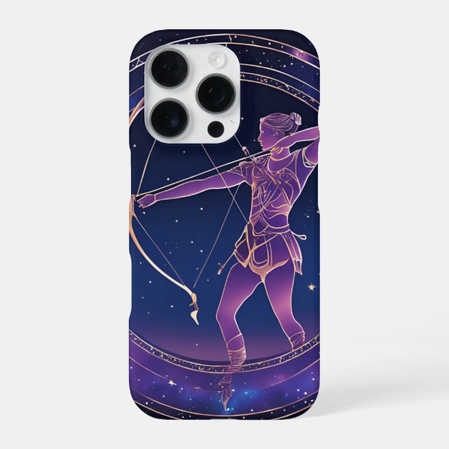 Sternzeichen Schütze iPhone 16 Pro Hülle (Rückseite)