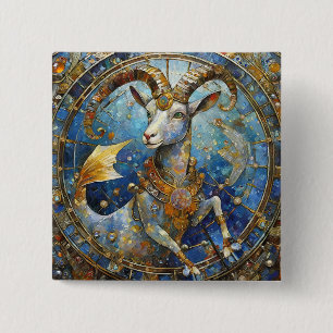 Sternzeichen - Steinbock der Meeresziege Button