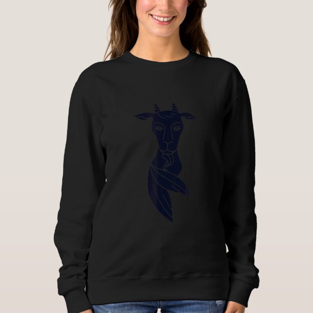 Sternzeichen Steinbock Motiv Sweatshirt (Vorderseite)