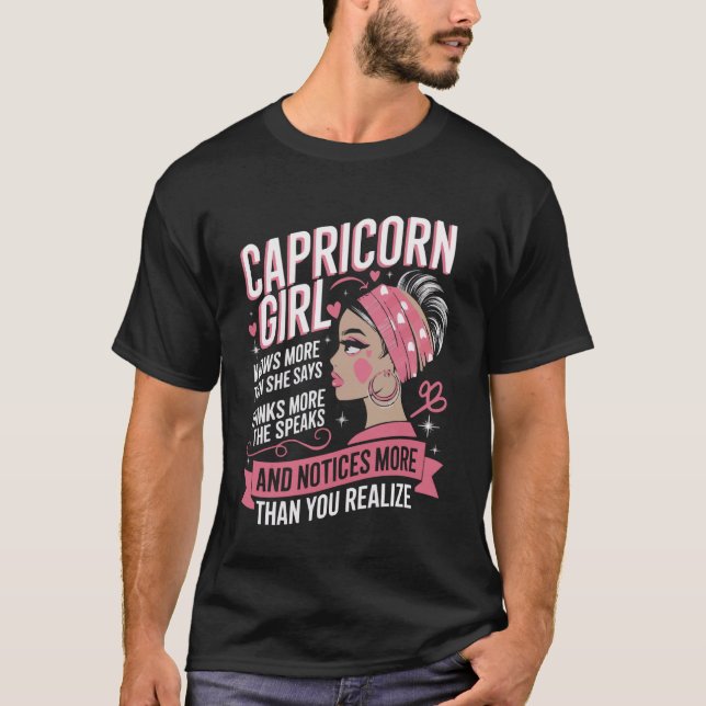 Sternzeichen Steinbock Zeichen Konstellation Gebur T-Shirt (Vorderseite)
